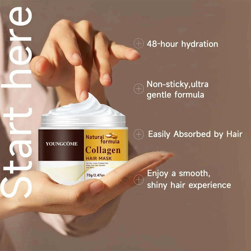 collagen-hair-treatment-deep-repair-conditioning-argan-oil-hair-mask-essence-for-dry-damaged-hair-all-hair-type-hair-care-kitkimlud-womens-fashion-34619744