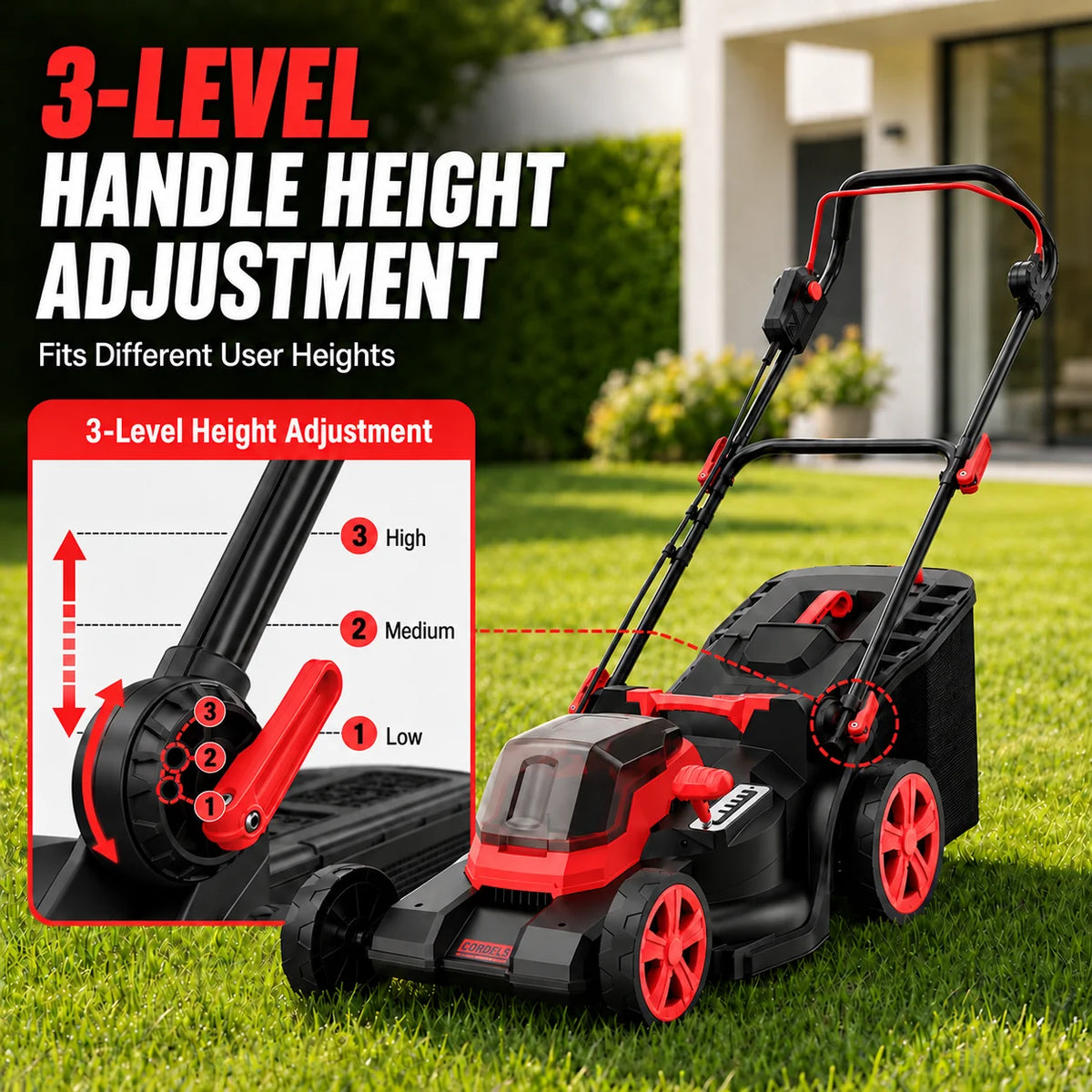 Lawn Mower – Cordless 40V – Brushless Motor – 2-in-1 Mulching | KIMLUD