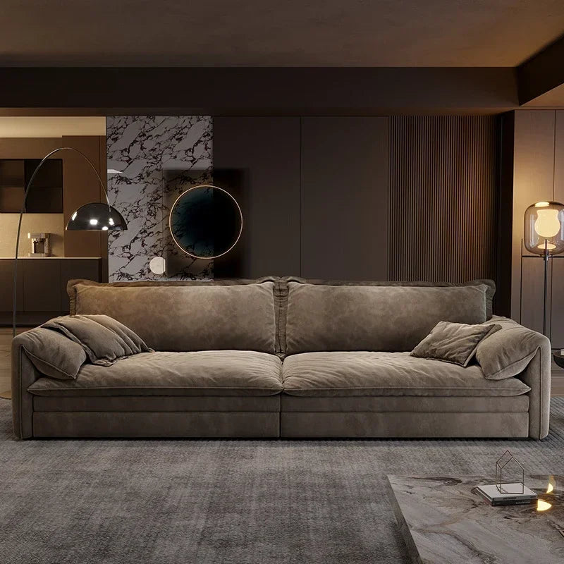 Italian Minimalist Living Room Sofas Modern Simple Straight High Quality Sofa Luxury Design Muebles Chinese Style Furniture