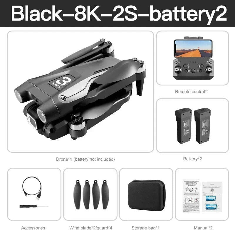 KIMLUD, Xiaomi Z908 Pro /MAX 4K Drone Professional 8K GPS Dron Optical Flow Localization 3sided Obstacle Avoidance Quadcopter RC Toys, KIMLUD Womens Clothes