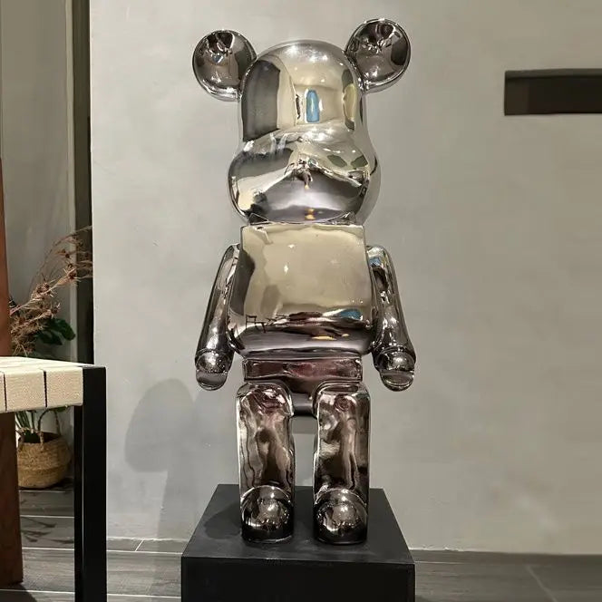 Home Decoration Accessories Cartoon large Bear Figurine Interior Nordic Living Room Decor Modern Art Statue Ornaments 50cm H