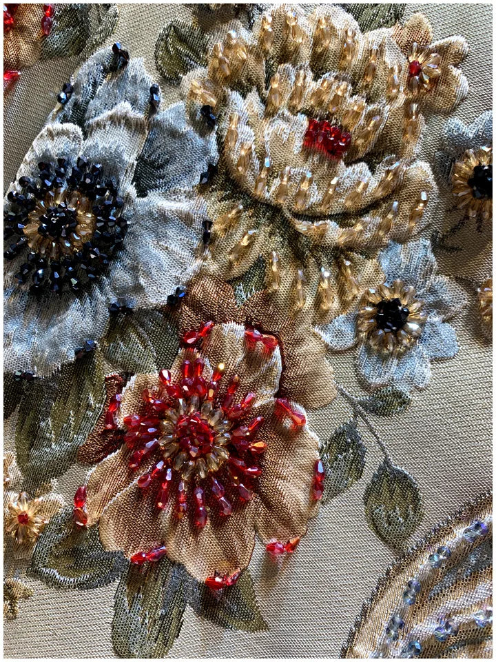 Vintage Embroidery Heavy Rhinestone Trench Coat for Women 2024 Spring Autumn New Fashion Luxury Long Sleeve Elegant Loose Coats