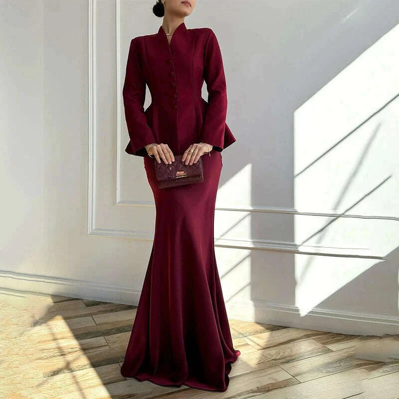 solid-stand-collar-women-blazer-set-hip-package-slim-lady-long-skirts-sets-2025-elegant-office-single-breasted-female-coat-suitkimlud-womens-fashion-34626268