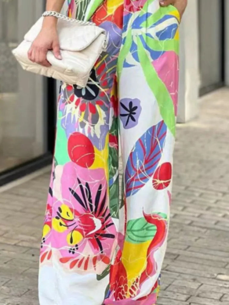 Two Piece Set – Color Print – Loose Silhouette – | KIMLUD