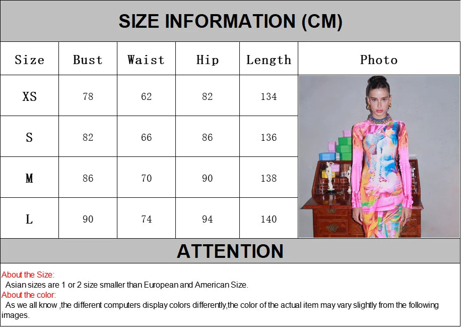 Dress – Punk Graffiti Print Bodycon – Polyester Slim Fit | KIMLUD