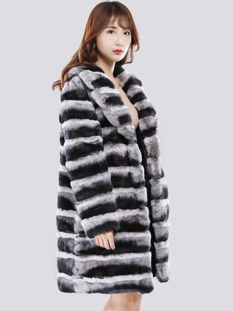 Fur Coat – Winter Warmth – Man-Made Fiber – Long | KIMLUD