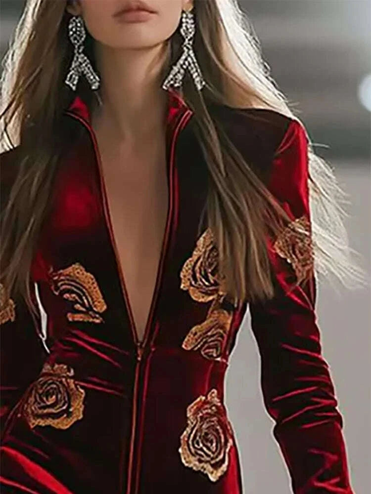 elegant-velvet-zipper-jumpsuits-for-women-floral-printed-decor-long-sleeve-jumpsuit-romper-outfits-2025-autumn-female-chic-suitskimludkimlud-35558526