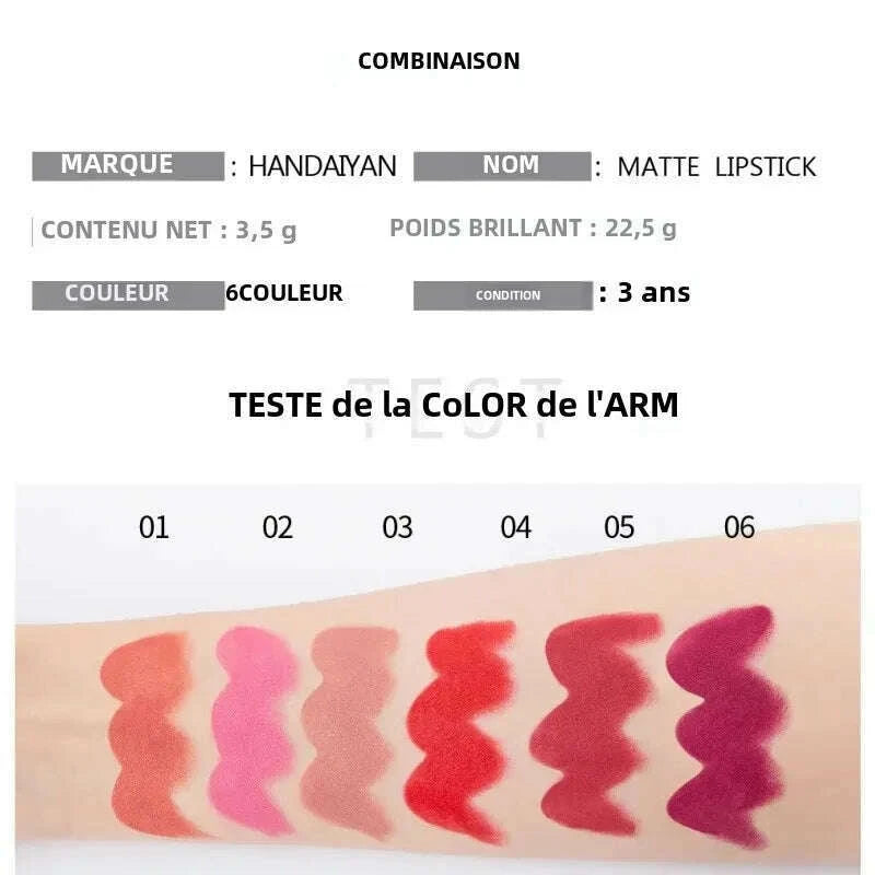 handaiyan-moisturizing-long-lasting-matte-lipstick-6-color-non-stick-cup-show-temperament-sexy-nude-makeup-lipsticks-cosmetics-kimlud-kimlud-33914980