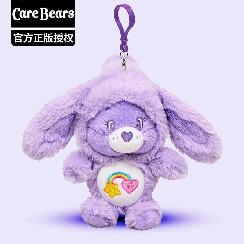 new-genuine-carebears-plush-rabbit-hat-keychain-rainbow-bear-doll-pendant-school-bag-ornament-giftkimlud-womens-fashion-34607316