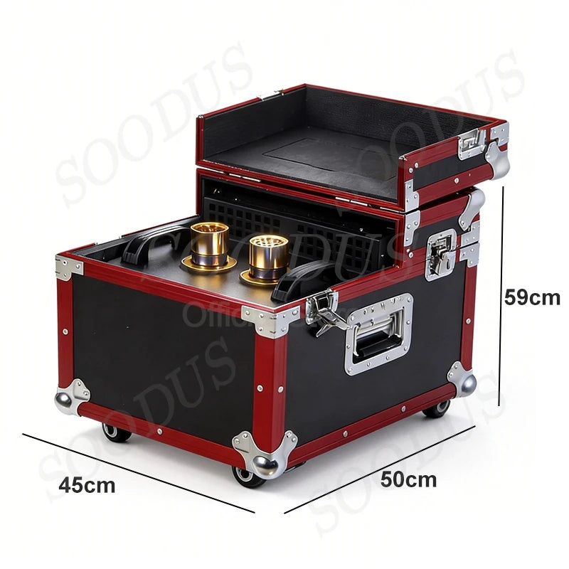 Matte Black Fog Machine 600W/900W DMX512 Control For Stage Lighting And Parties — Black | KIMLUD