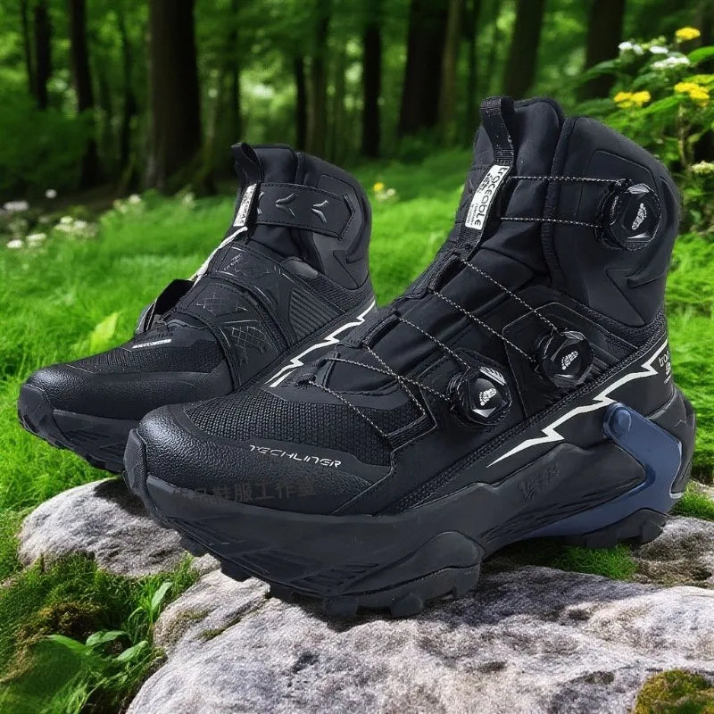 Hiking Shoes – Quick Lacing – High Top Silhouette – EVA Insole | KIMLUD