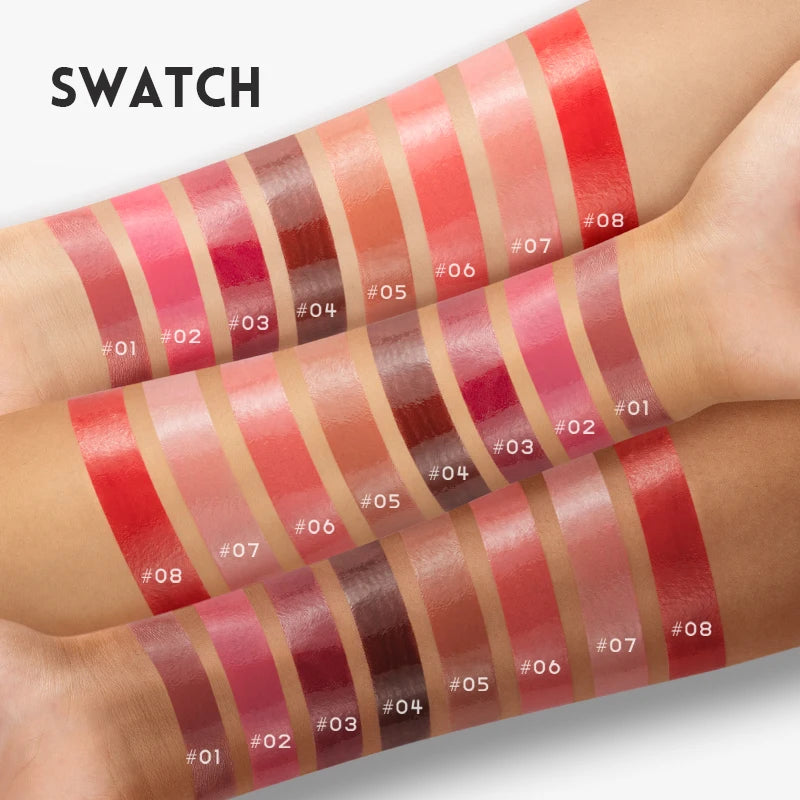 Watery Mirror Lip Gloss Dewy Glass-Sheen With Subtle Aquatic Glow — Soft Rose Pink | KIMLUD