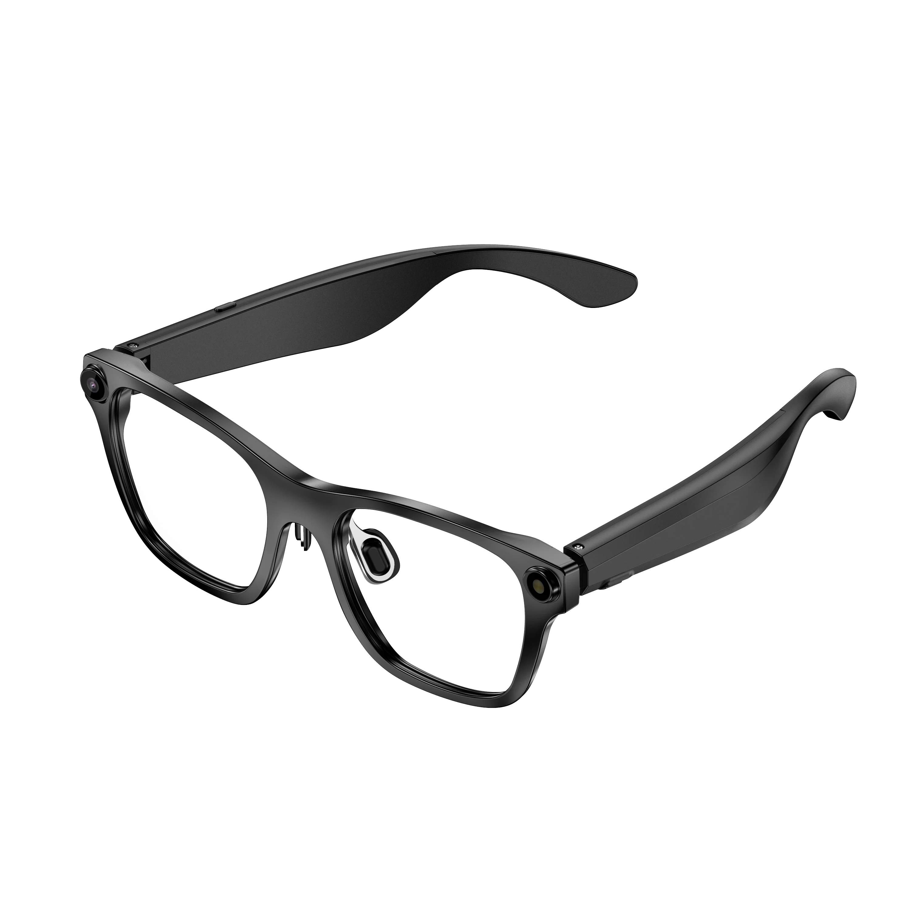 New AI Smart Glasses JL7018F Chip BT V5.4 WiFi 500W Pixel Video 1080P 2pin Magnetic Charging 220mAh Voice Call Video Recording