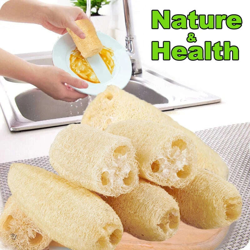 13pcs-natural-loofah-sponge-multi-purpose-kitchen-cleaning-tool-dish-washing-sponge-long-shower-body-scrubber-loofah-dishclothkimludkimlud-35578453