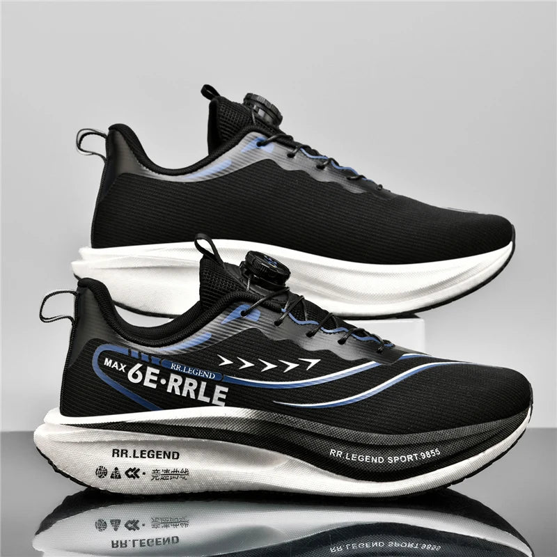 Carbon Plate Running Shoes Air Cushion Double-Layer Mesh Upper Lightweight Breathable — Teal | KIMLUD