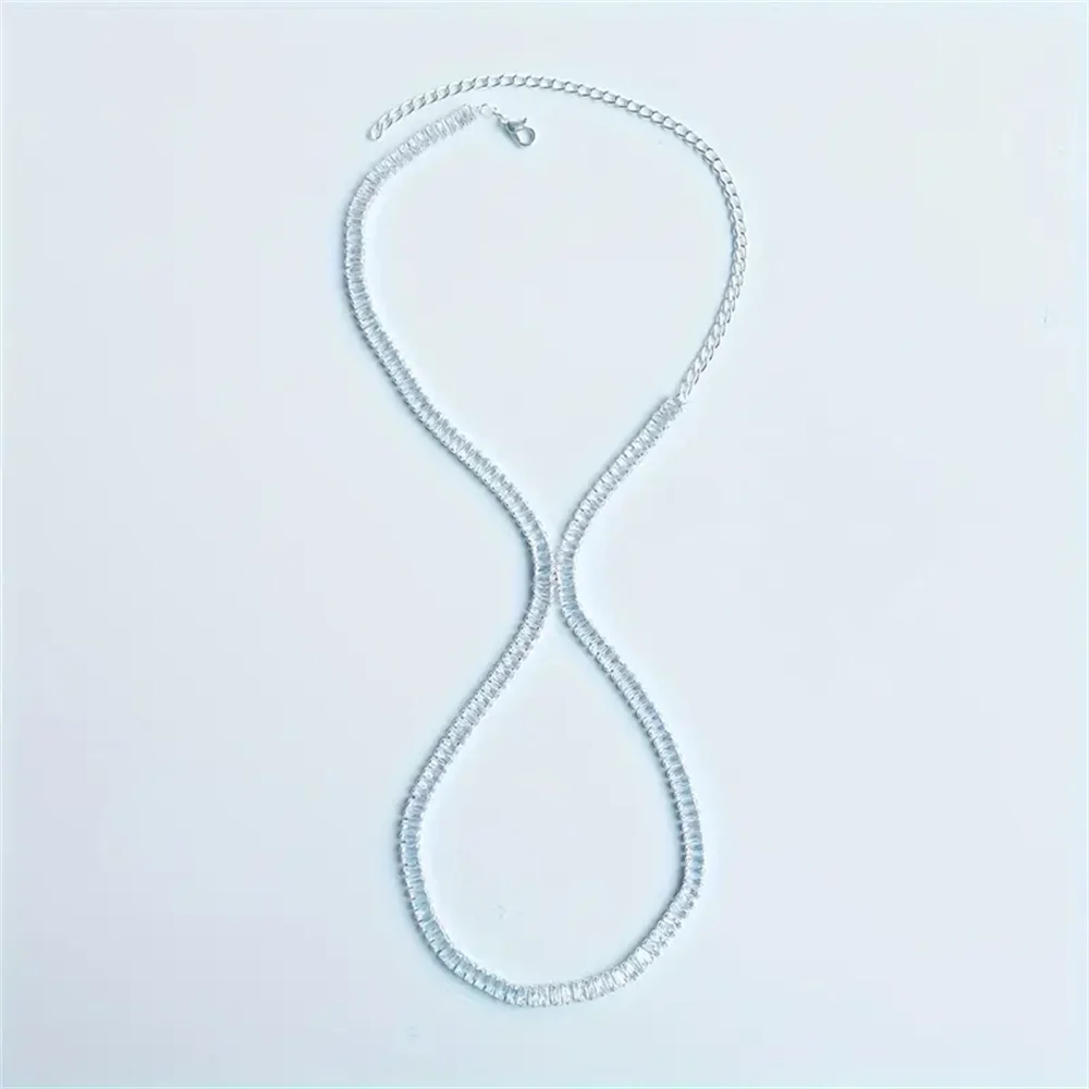 Fashionable Exquisite Tassel Rhinestone Ankle Nightclub Beach Party Ankle Elegant Women's Crystal Ankle Jewelry Accessories