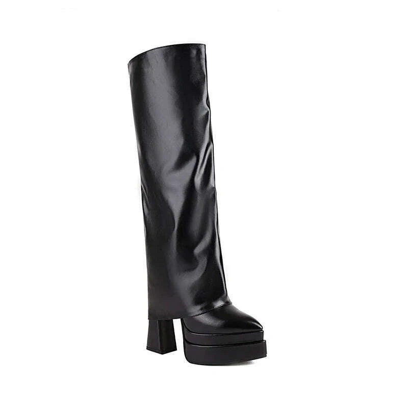 2024-pointed-toe-three-layer-waterproof-platform-ultra-high-profiled-thick-heel-fashion-catwalk-womens-boots-zipper-pants-shoeskimlud-womens-fashion-34622985