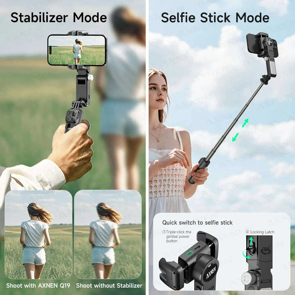 gimbal-q19-ai-desktop-360°-auto-rotation-face-track-anti-shake-selfie-stick-handheld-stabilizer-with-fill-light-for-smartphoneskimludkimlud-35561672