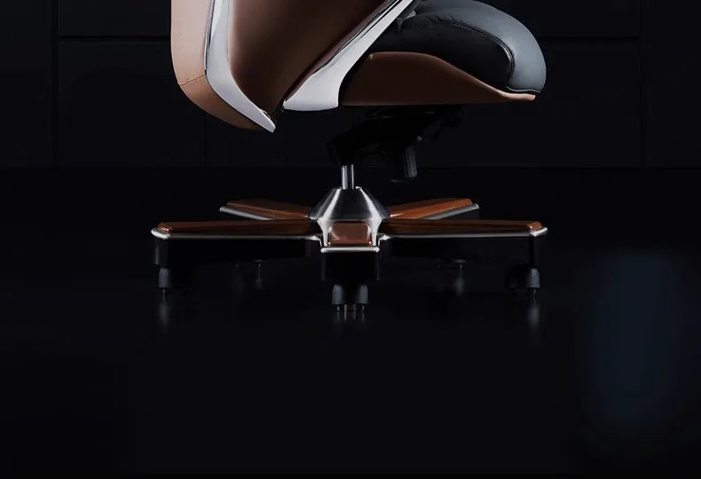 Office Chair - Modern Ergonomic - Cowhide | KIMLUD