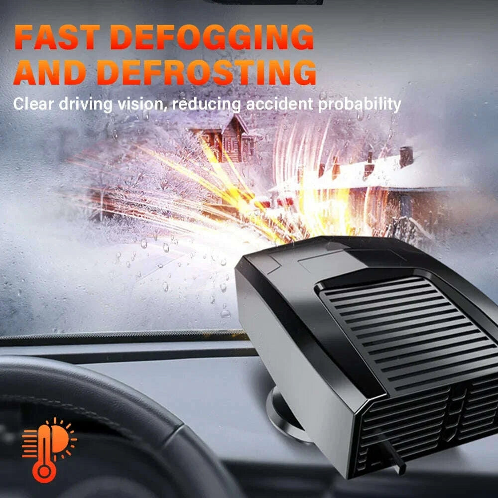 KIMLUD, Car Heater 12V 2 in 1 Cooling Portable Powerful Car Heater 360 Degree Rotation Car Windshield Defroster for Car Auto Accessories, KIMLUD Womens Clothes