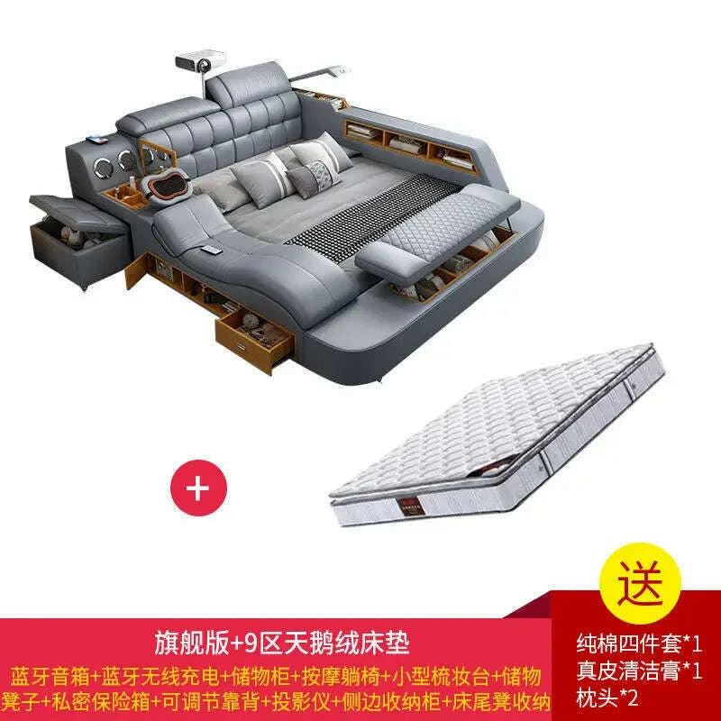 intelligent-massage-tatami-leather-bed-modern-simple-master-bedroom-storage-double-bed-size-apartment-wedding-bedkimlud-womens-fashion-34603568