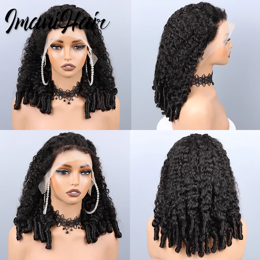 Lace Front Wig – Glueless 250% Burmese Curly – Swiss Lace – Transparent | KIMLUD