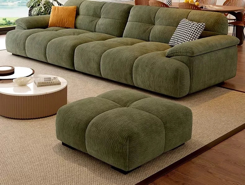 Nordic Modern Memory Foam Sofa — Olive Green | KIMLUD