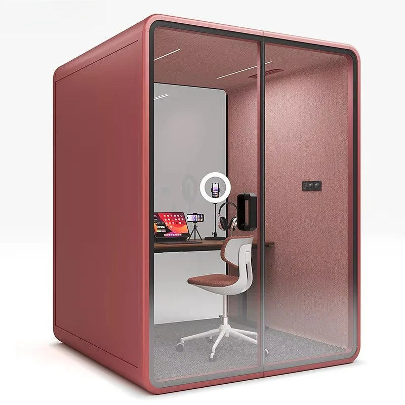 Acoustic Meeting Pod – Soundproof Booth – Carbon Fiber Frame | KIMLUD