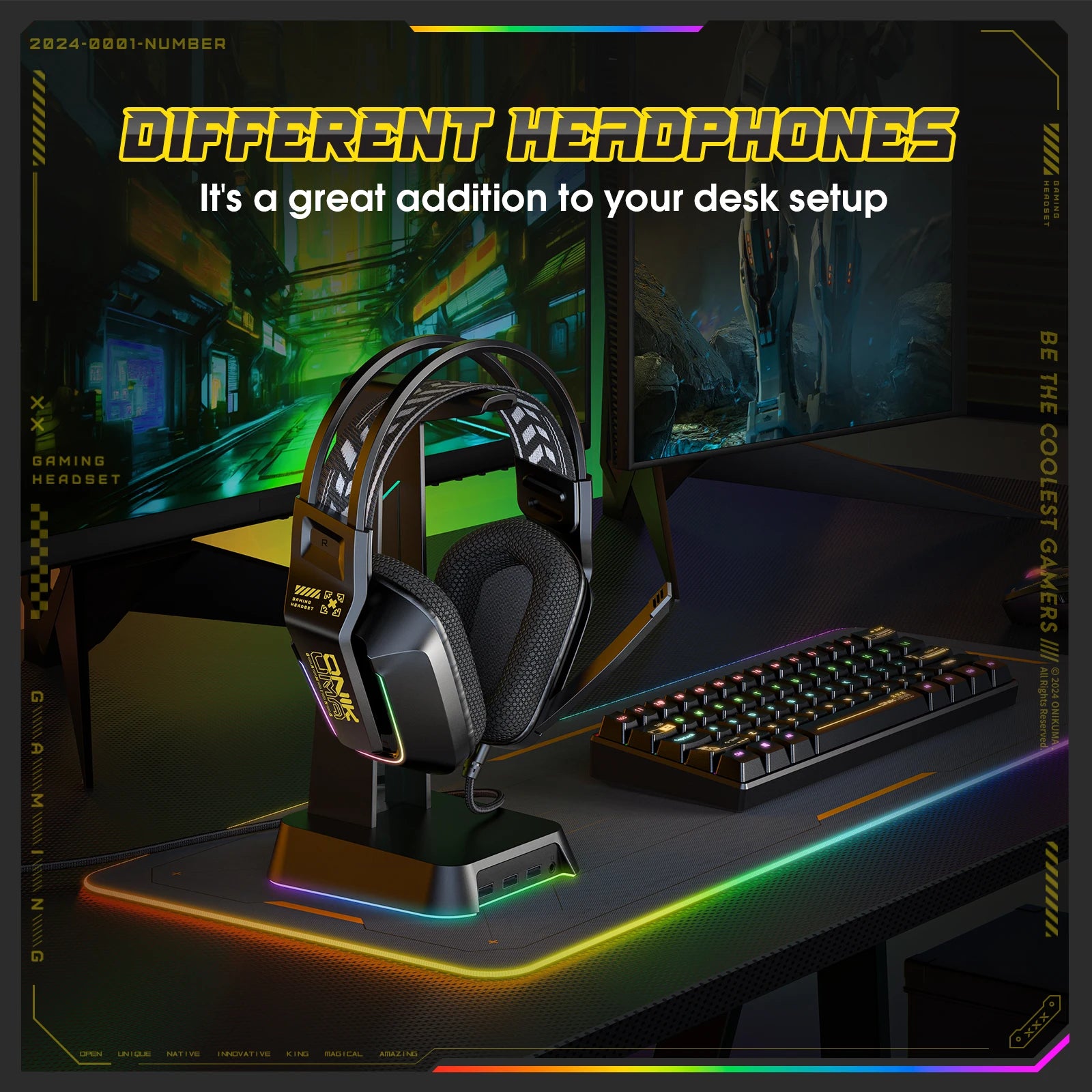 KIMLUD, ONIKUMA X13 Wired Headphone with Mic RGB Gaming Headset Over Ear HIFI Stereo Headsets Gamer Earphones for PC PS5, KIMLUD Womens Clothes