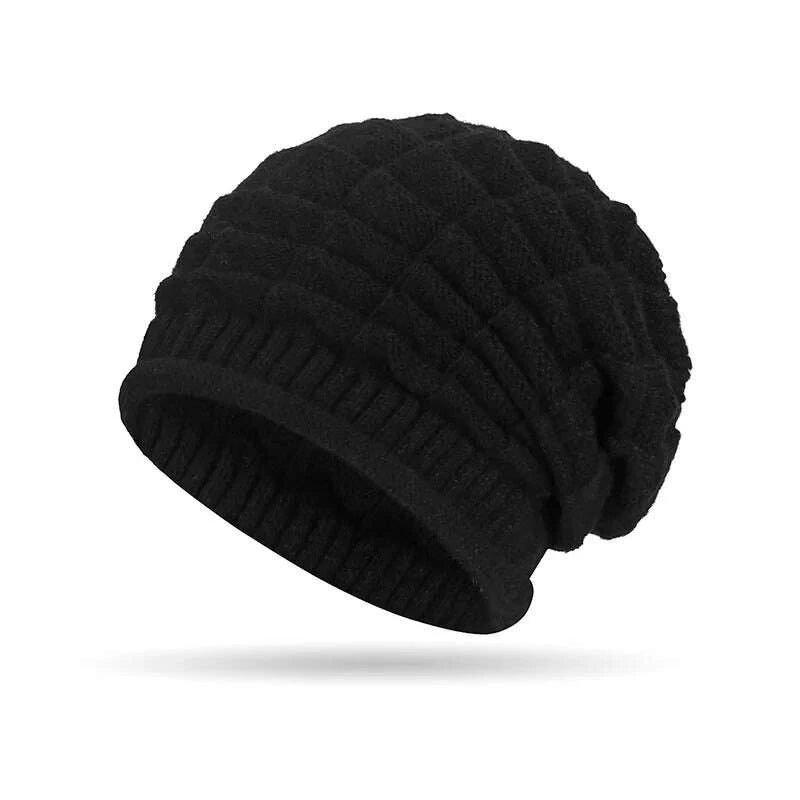 KIMLUD, Women's Beanie Hat Fashionable Chunky Slouch Cap with Elastic Ear Warmers Hand Washable Lightweight For Autumn, KIMLUD Womens Clothes