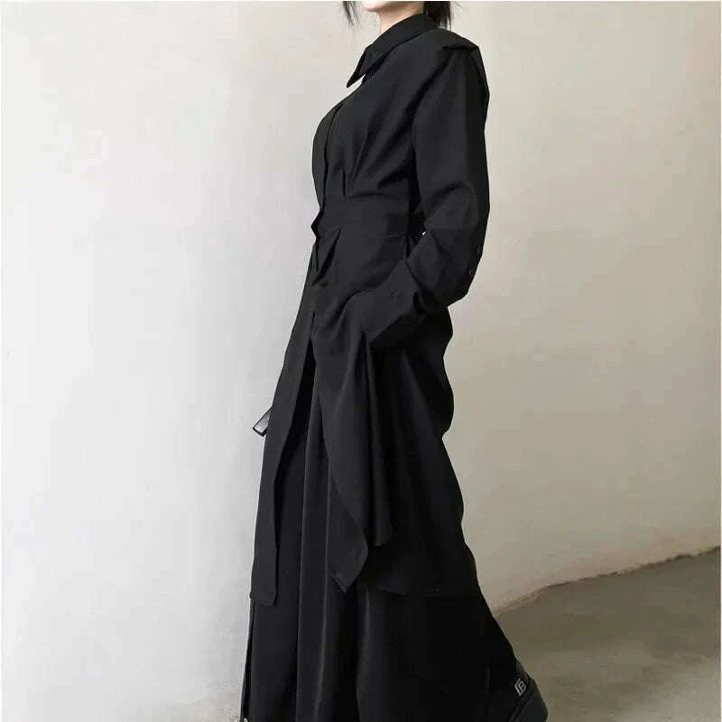 long-waist-cinched-coat-shirt-for-men-and-women-straight-leg-pants-slimming-long-shirt-dress-by-none-ae-stock-in-mainland-chinkimlud-womens-fashion-34602249