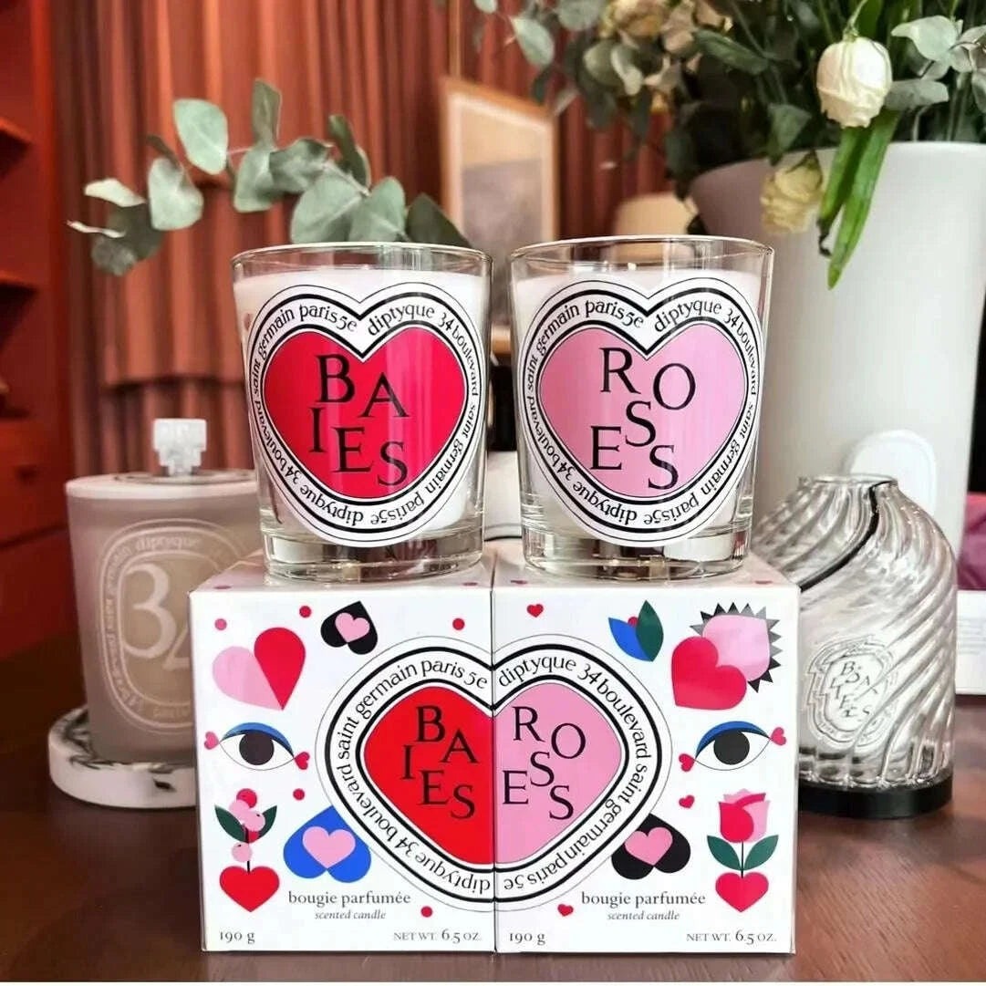 KIMLUD, Romantic Limited Diptyques Candles Sakura Scented Fragrance Candle Light Gift High Quality Aromatherapy Perfume Aroma Home Decor, KIMLUD Womens Clothes