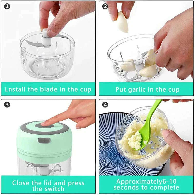 250ml-stainless-steel-electric-garlic-chopper-sturdy-durable-garlic-ginger-kitchen-shredder-mini-tool-food-chopperkimlud-womens-fashion-34615047
