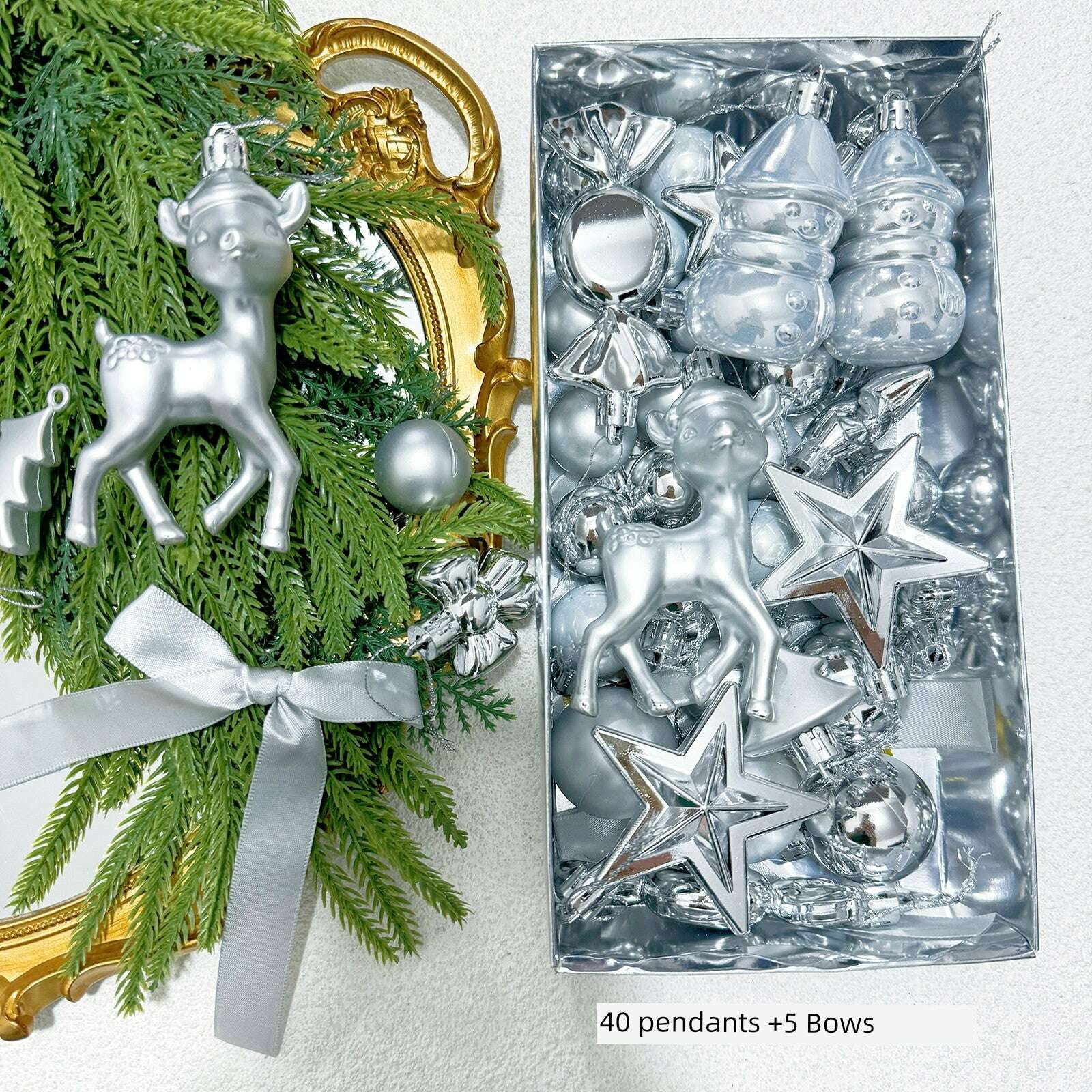KIMLUD, Christmas Tree 42 Scenes Christmas Decorations, KIMLUD Womens Clothes