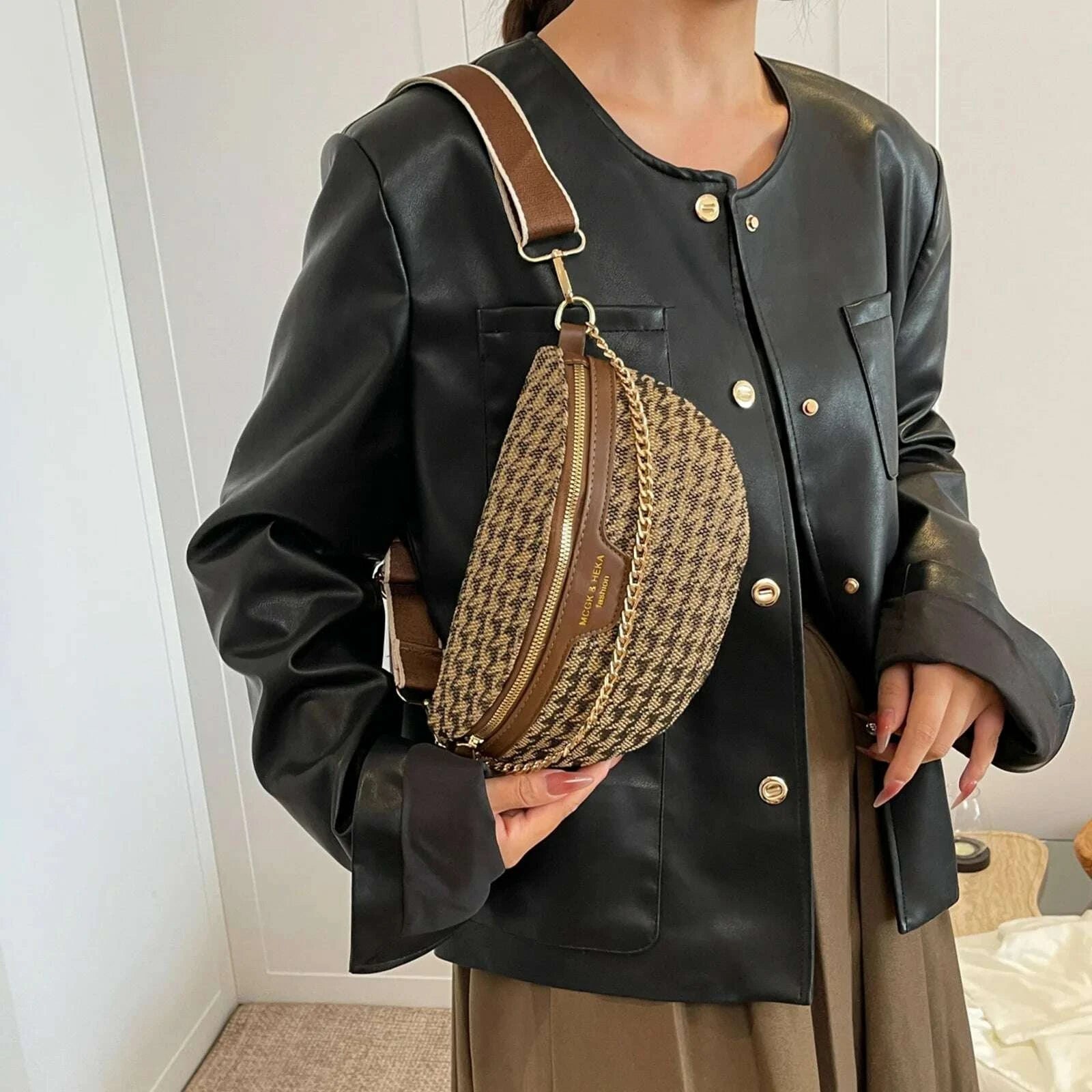 fashion-grid-chest-bag-retro-crossbody-bags-trendy-sling-shoulder-bag-travel-wide-strap-waist-bag-women-small-chain-fanny-packkimlud-womens-clothes-35079168