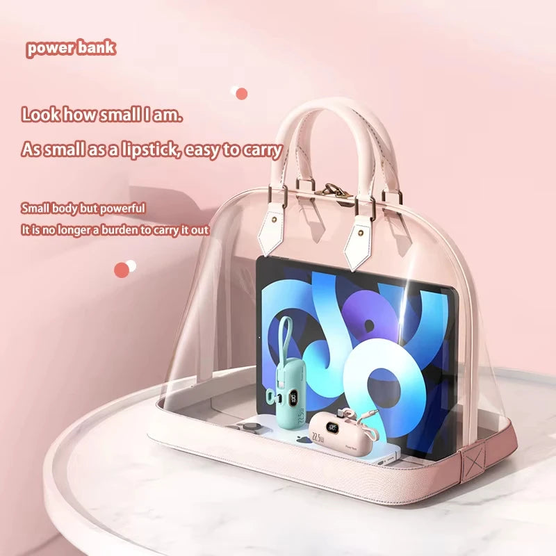 Xiaomi Mijia 30000mAh Mini Portable Power Bank Capsule Mobile Power Supply Emergency External Battery Fast Charger For iPhone 16