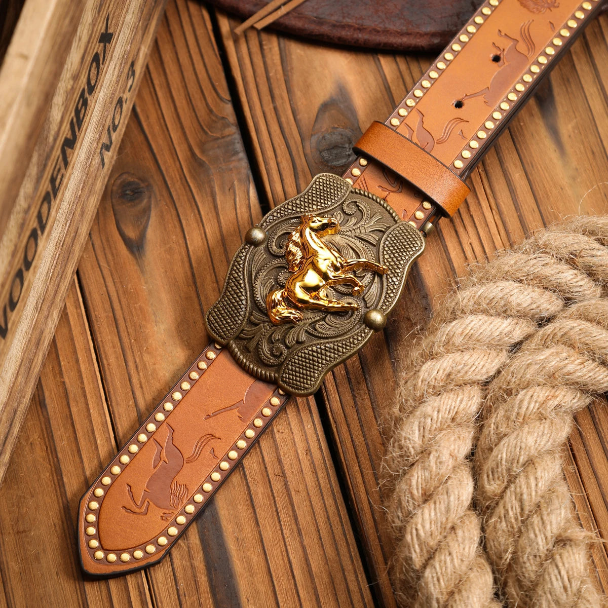 Belts – Casual Retro Belt – PU – Brown | KIMLUD