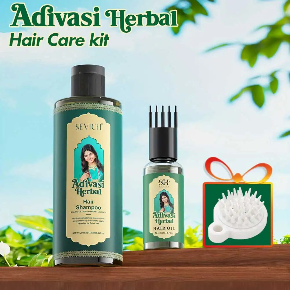 Ayurvedic Herbal Hair Growth Oil Set — Emerald | KIMLUD