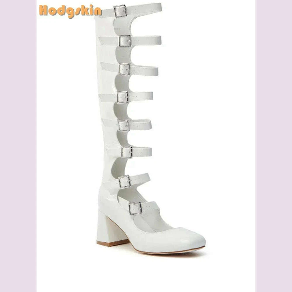 punk-buckle-straps-boots-round-toe-back-zipper-knee-high-boots-patent-leather-square-heels-2025-women-new-fashion-sandals-shoeskimlud-womens-fashion-34621836