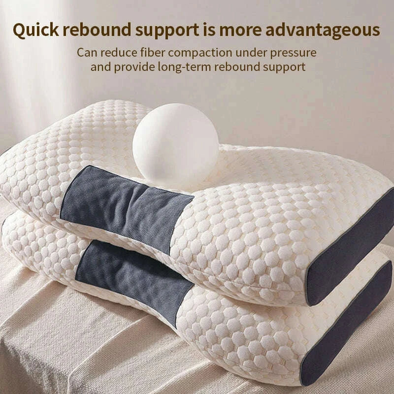 neck-pillow-help-sleep-and-protect-the-neck-cervical-orthopedic-household-soybean-fiber-spa-massage-pillow-for-sleeping-newkimlud-womens-fashion-34613450