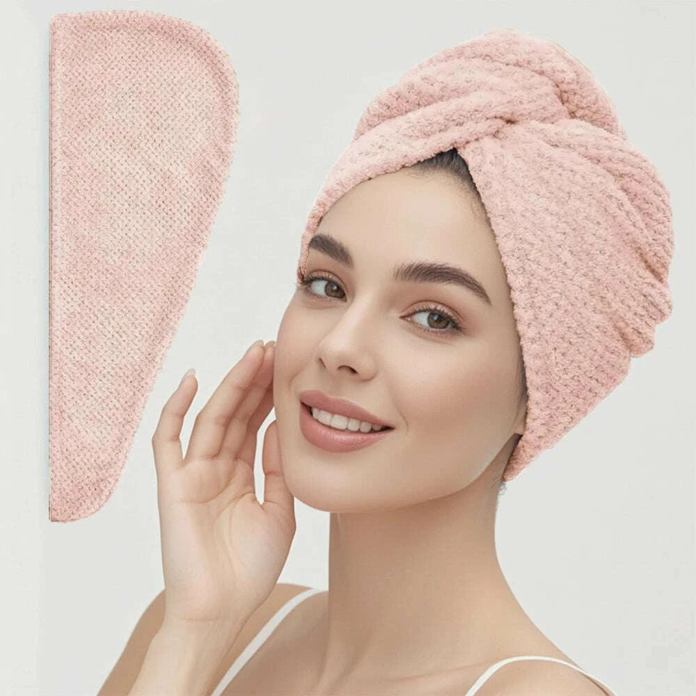 solid-color-hair-towel-textured-dry-hair-cap-98-x-255-absorbent-hair-towel-wrap-for-button-down-womenkimludkimlud-35562636
