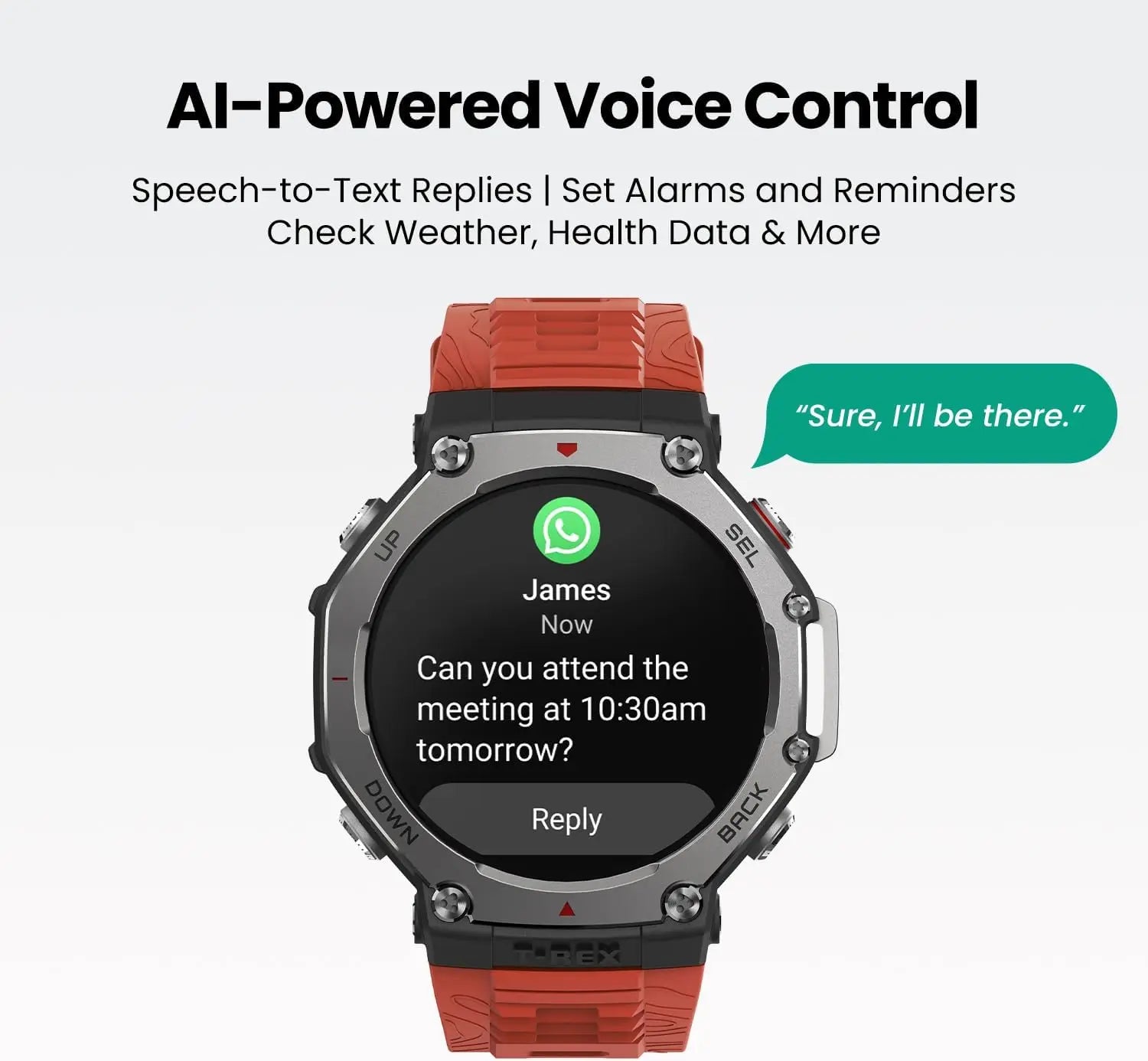 Military Smart Watch 48mm AMOLED GPS — Black | KIMLUD