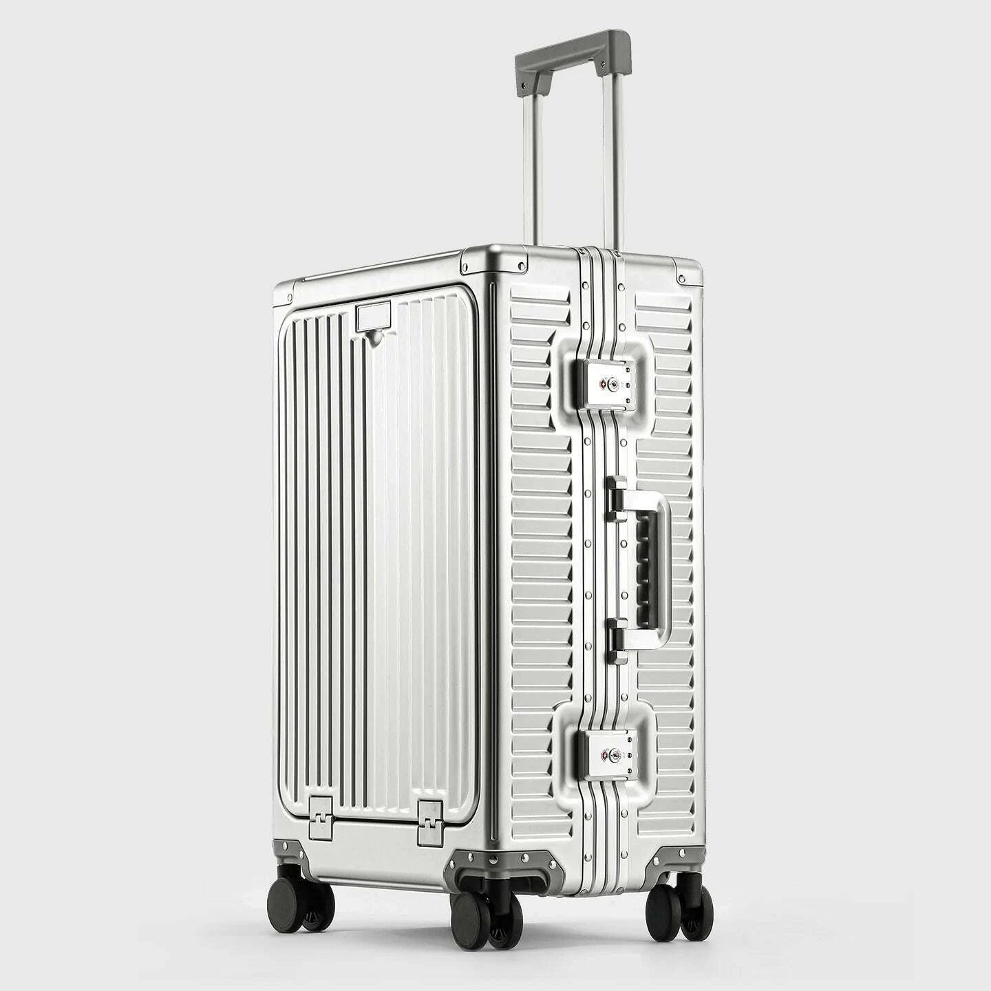 sushimu-20-inch-all-aluminum-magnesium-alloy-luggage-with-front-opening-trolley-suitcase-carry-on-suitcase-metal-travelkimlud-womens-fashion-34613072