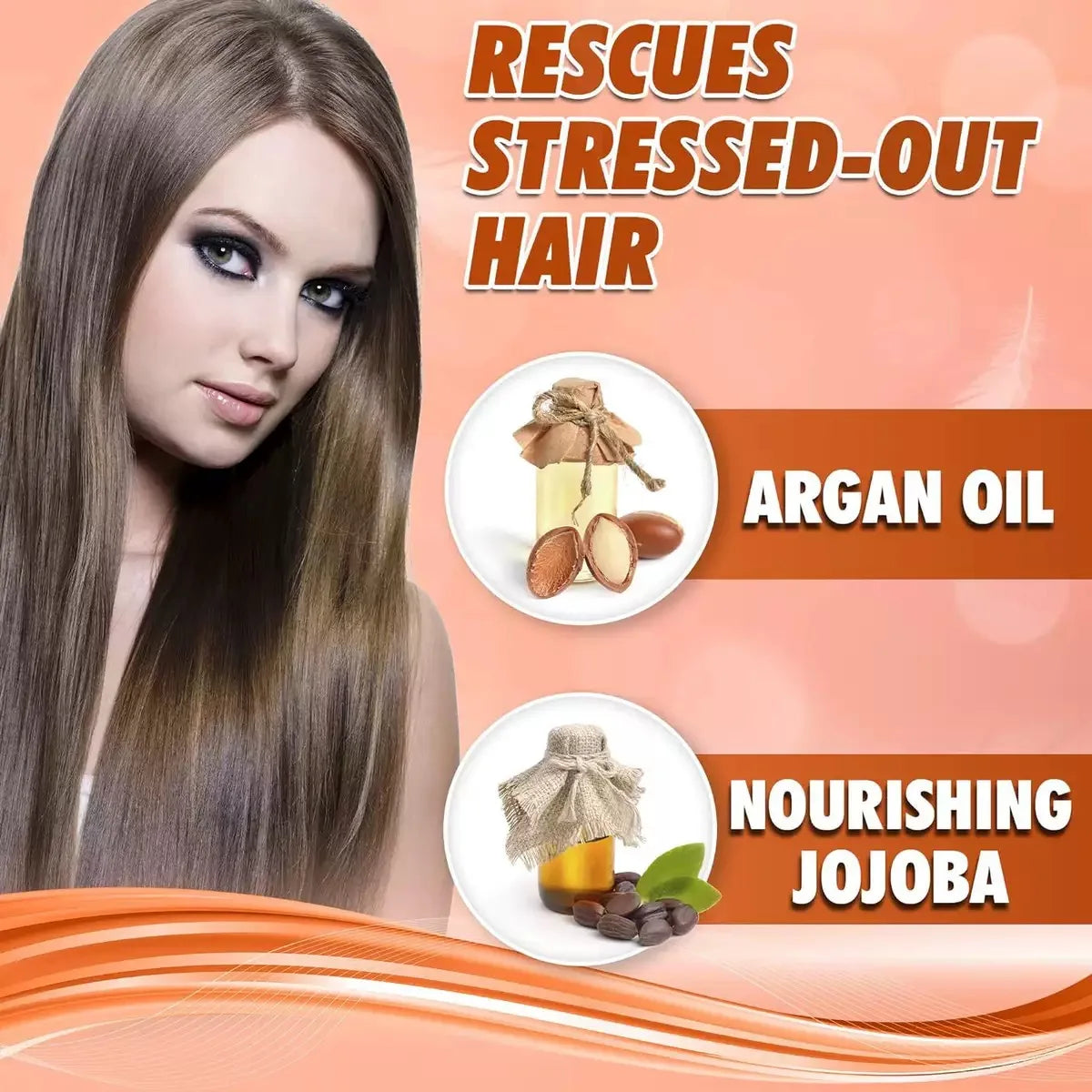 Argan Oil Hair Mask Collagen Deep Repair — White | KIMLUD