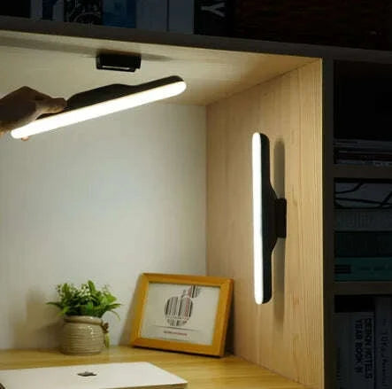 KIMLUD, Desk Lamp Hanging Magnetic LED Table Lamp Chargeable Stepless Dimming Cabinet Light Night Light For Closet Wardrobe, KIMLUD Womens Clothes