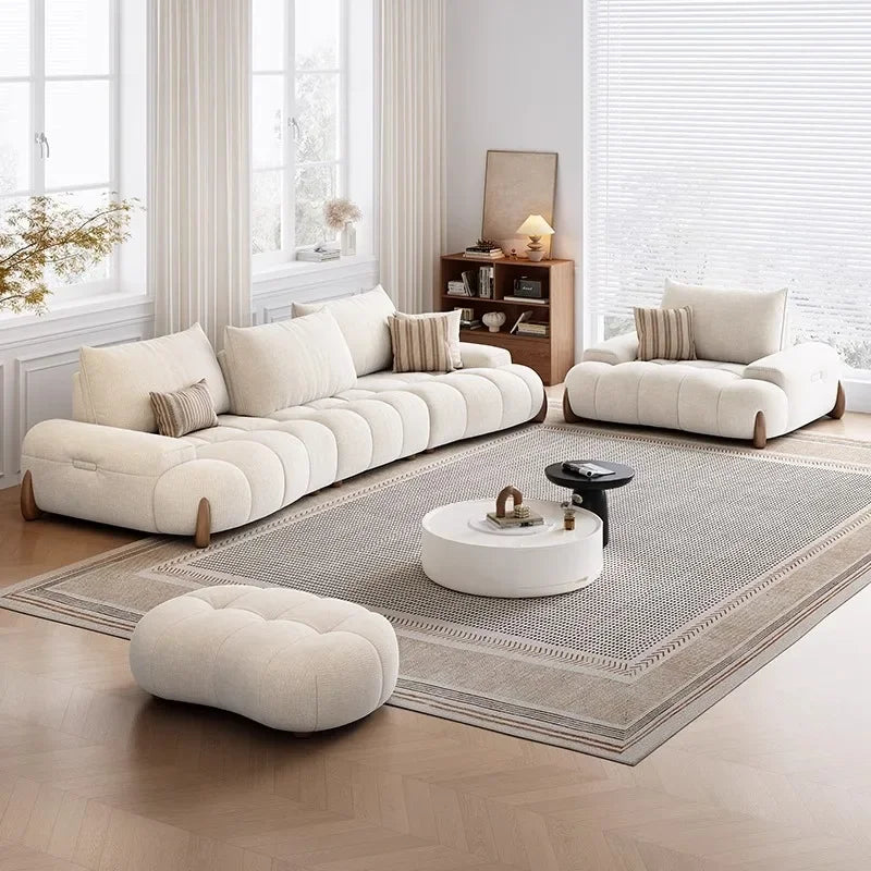 Narrow White Living Room Sofas Minimalist Nordic Curved 2 Seater Living Room Sofas Lazy Modern Woonkamerbanken Home Furniture
