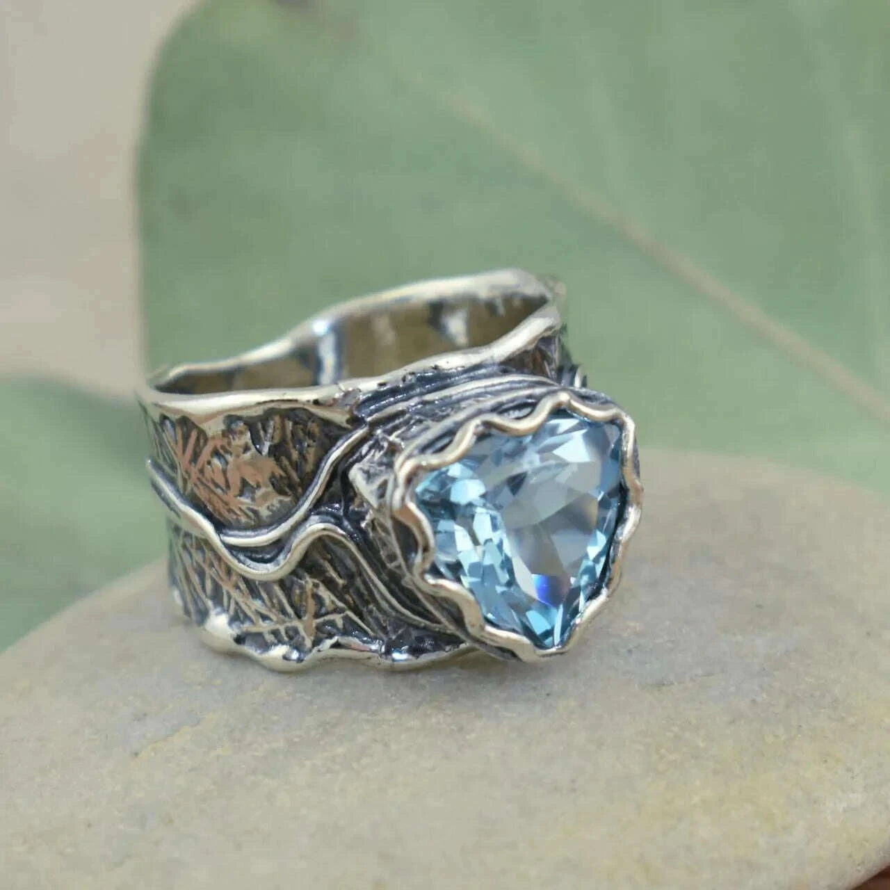 unisex-silver-plated-boho-ring-with-vintage-flair---cool-blue-gemstone-inlay-perfect-for-daily-wear-kimlud-kimlud-33914224
