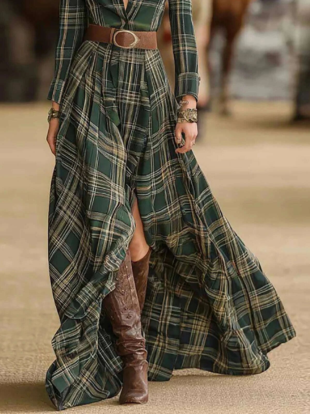 elegant-western-vintage-plaid-women-shirt-dress-single-breasted-lapel-long-sleeve-maxi-robe-a-line-autumn-long-dresses-vestidoskimludkimlud-35558580