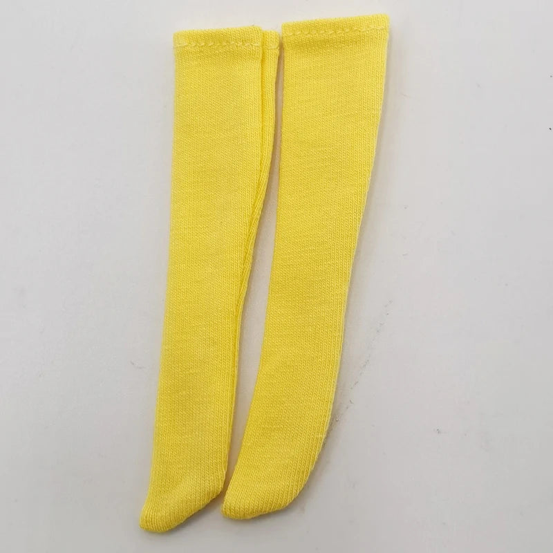 Cloth Socks For Blythe Doll Long Stockings — Black | KIMLUD