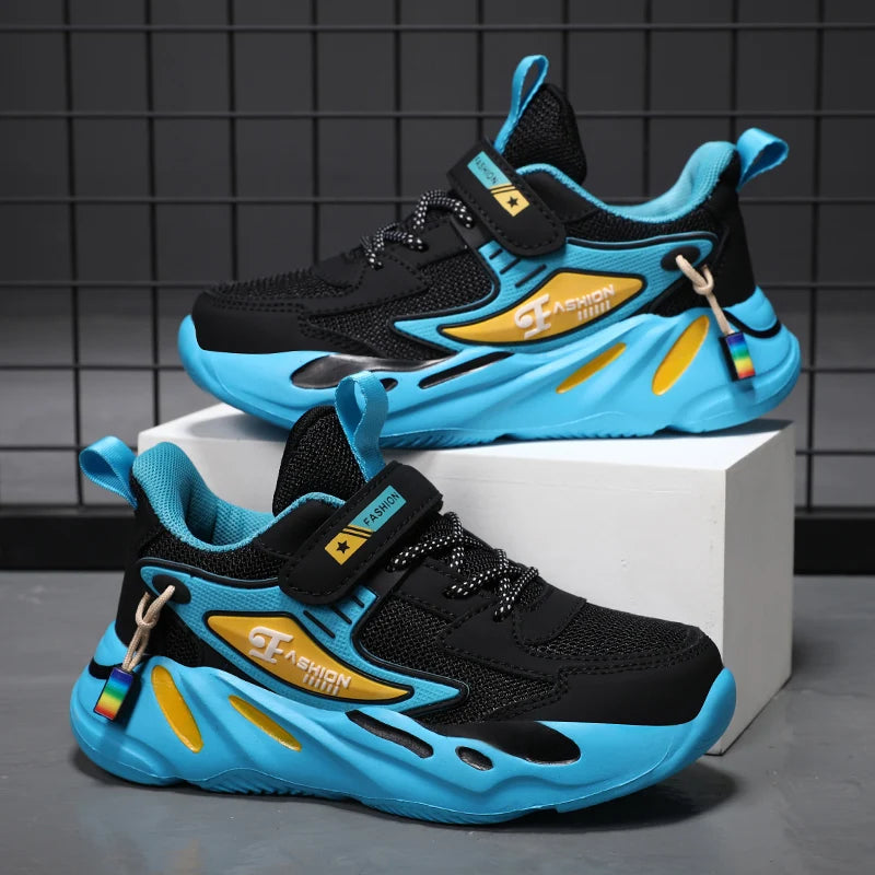 Children Boys Mesh Sports Running Shoes Breathable Non-slip For Girls Casual Running Walking Kid's Sneakers